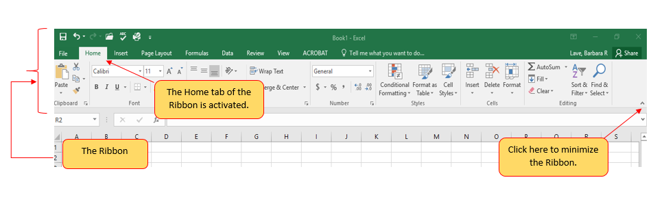 1 1 Overview Of Microsoft Excel Beginning Excel