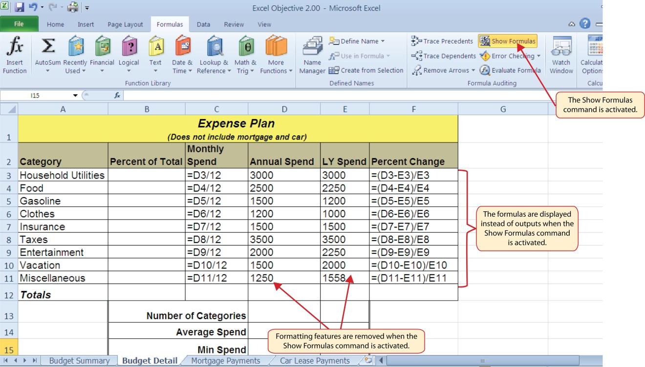 2 1 Formulas Beginning Excel First Edition