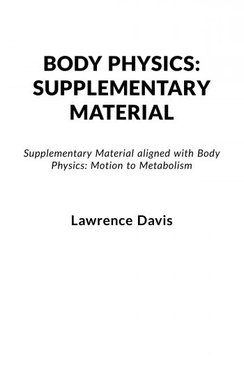 Cover image for Body Physics: Supplementary Material